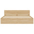 Bed Frame without Mattress Sonoma Oak 183x203 cm King