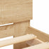 Bed Frame with LED without Mattress Sonoma Oak 183x203 cm King