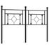 Metal Headboard Black 137 cm Double