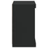 Sideboard with LED Lights Black 60.5x37x67 cm