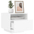 Bedside Cabinets with LED Lights 2 pcs White 40x39x37 cm