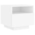 Bedside Cabinets with LED Lights 2 pcs White 40x39x37 cm