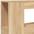 LED Headboard Sonoma Oak 140x18.5x103.5 cm Engineered Wood