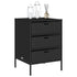 Garden Storage Cabinet Black 55x59x80 cm Poly Rattan