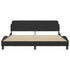 Bed Frame without Mattress Black 183x203 cm King Velvet