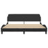 Bed Frame without Mattress Black 183x203 cm King Faux Leather