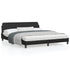 Bed Frame without Mattress Black 183x203 cm King Faux Leather