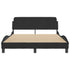 Bed Frame without Mattress Black 137x187 cm Double Velvet