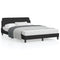 Bed Frame without Mattress Black 137x187 cm Double Velvet