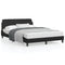 Bed Frame without Mattress Black 137x187 cm Double Faux Leather