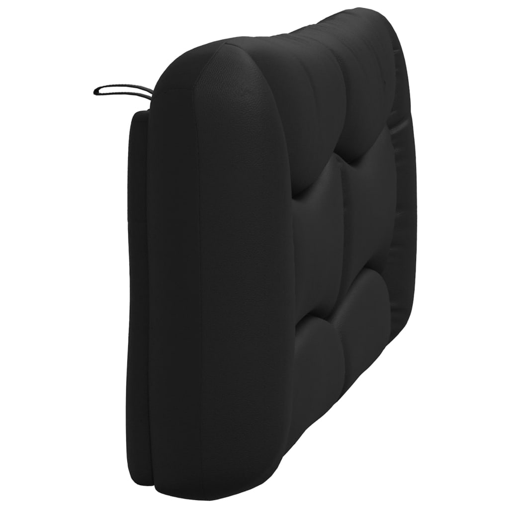 Headboard Cushion Black 137 cm Double Faux Leather