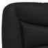 Headboard Cushion Black 137 cm Double Faux Leather