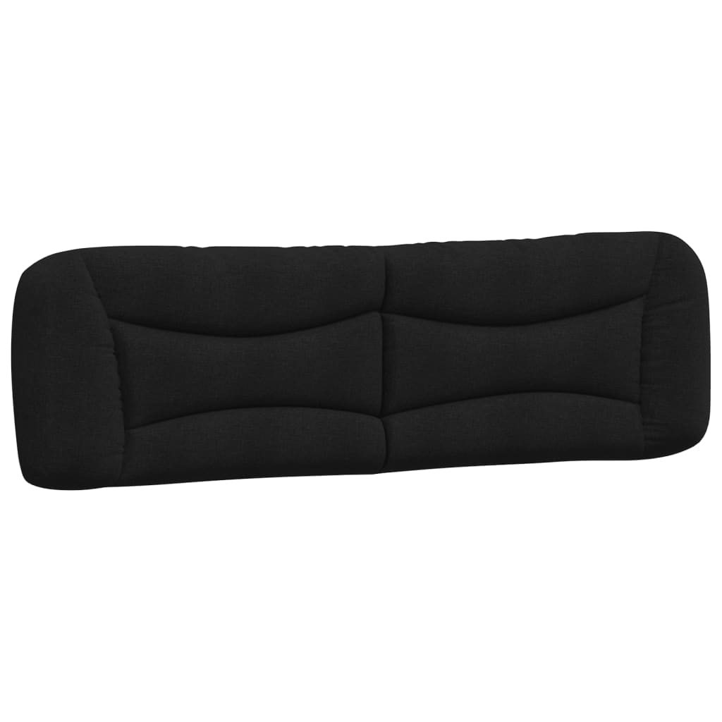 Headboard Cushion Black 180 cm Fabric