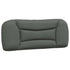 Headboard Cushion Dark Grey 107 cm King Single Fabric