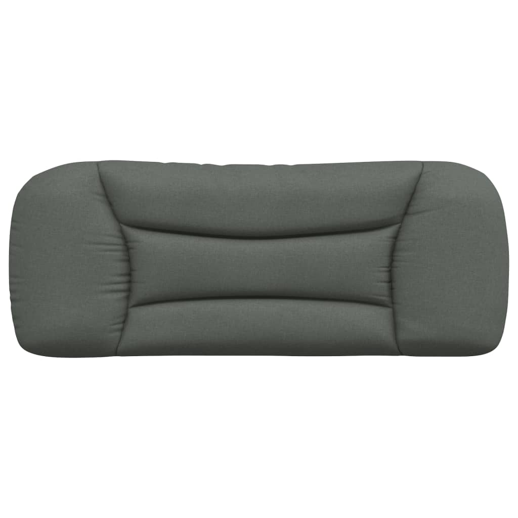 Headboard Cushion Dark Grey 107 cm King Single Fabric