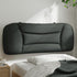 Headboard Cushion Dark Grey 107 cm King Single Fabric