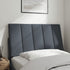 Headboard Cushion Dark Grey 90 cm Velvet