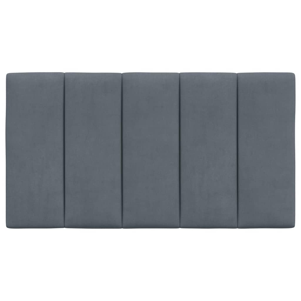 Headboard Cushion Dark Grey 90 cm Velvet