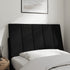 Headboard Cushion Black 90 cm Velvet