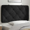 Headboard Cushion Black 90 cm Velvet