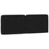 Headboard Cushion Black 137 cm Double Velvet