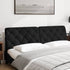 Headboard Cushion Black 180 cm Velvet