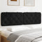 Headboard Cushion Black 180 cm Velvet