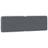 Headboard Cushion Dark Grey 152 cm Queen Velvet