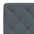 Headboard Cushion Dark Grey 152 cm Queen Velvet