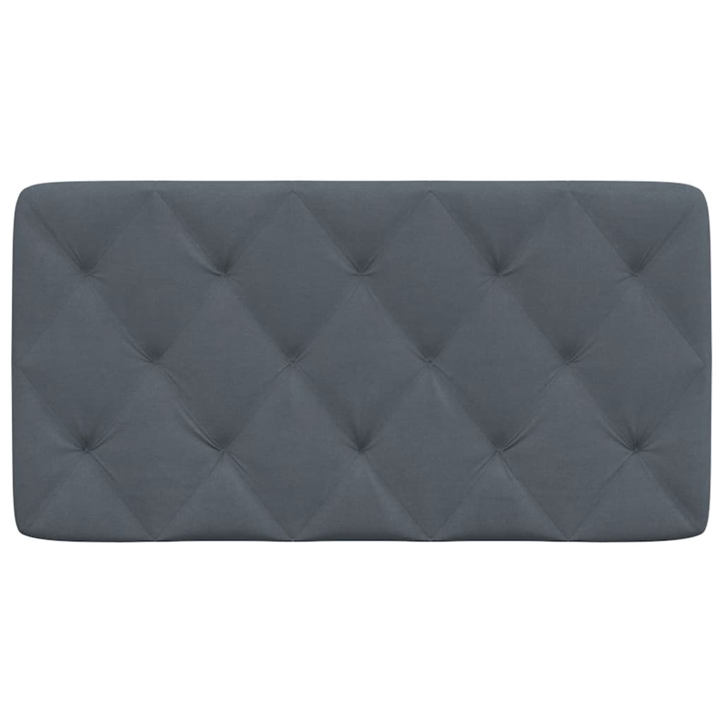 Headboard Cushion Dark Grey 107 cm King Single Velvet