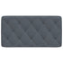 Headboard Cushion Dark Grey 107 cm King Single Velvet