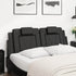 Headboard Cushion Black 137 cm Faux Leather