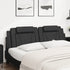 Headboard Cushion Black 180 cm Faux Leather