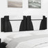 Headboard Cushion Black and White 180 cm Faux Leather