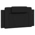 Headboard Cushion Black 107 cm King Single Faux Leather