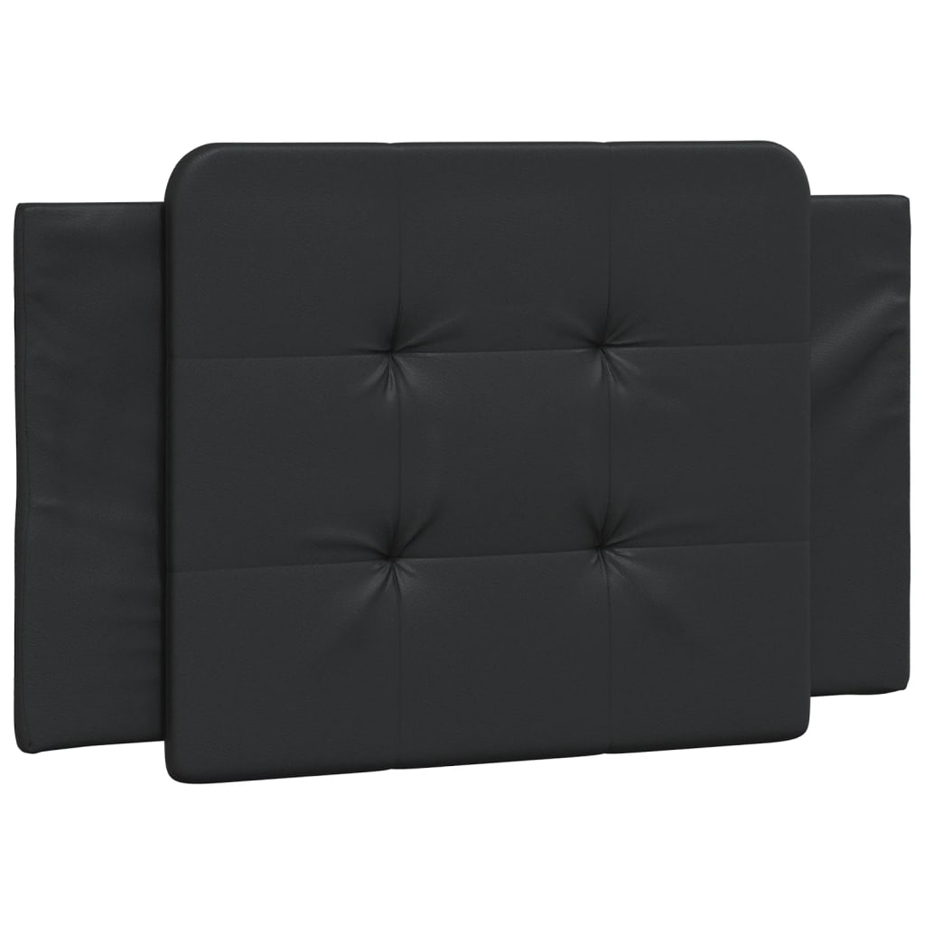 Headboard Cushion Black 90 cm Faux Leather