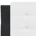 Headboard Cushion White and Black 90 cm Faux Leather