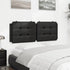 Headboard Cushion Black 137 cm Double Faux Leather