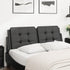 Headboard Cushion Black 137 cm Double Faux Leather