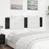 Headboard Cushion White and Black 180 cm Faux Leather