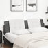 Headboard Cushion White and Black 180 cm Faux Leather