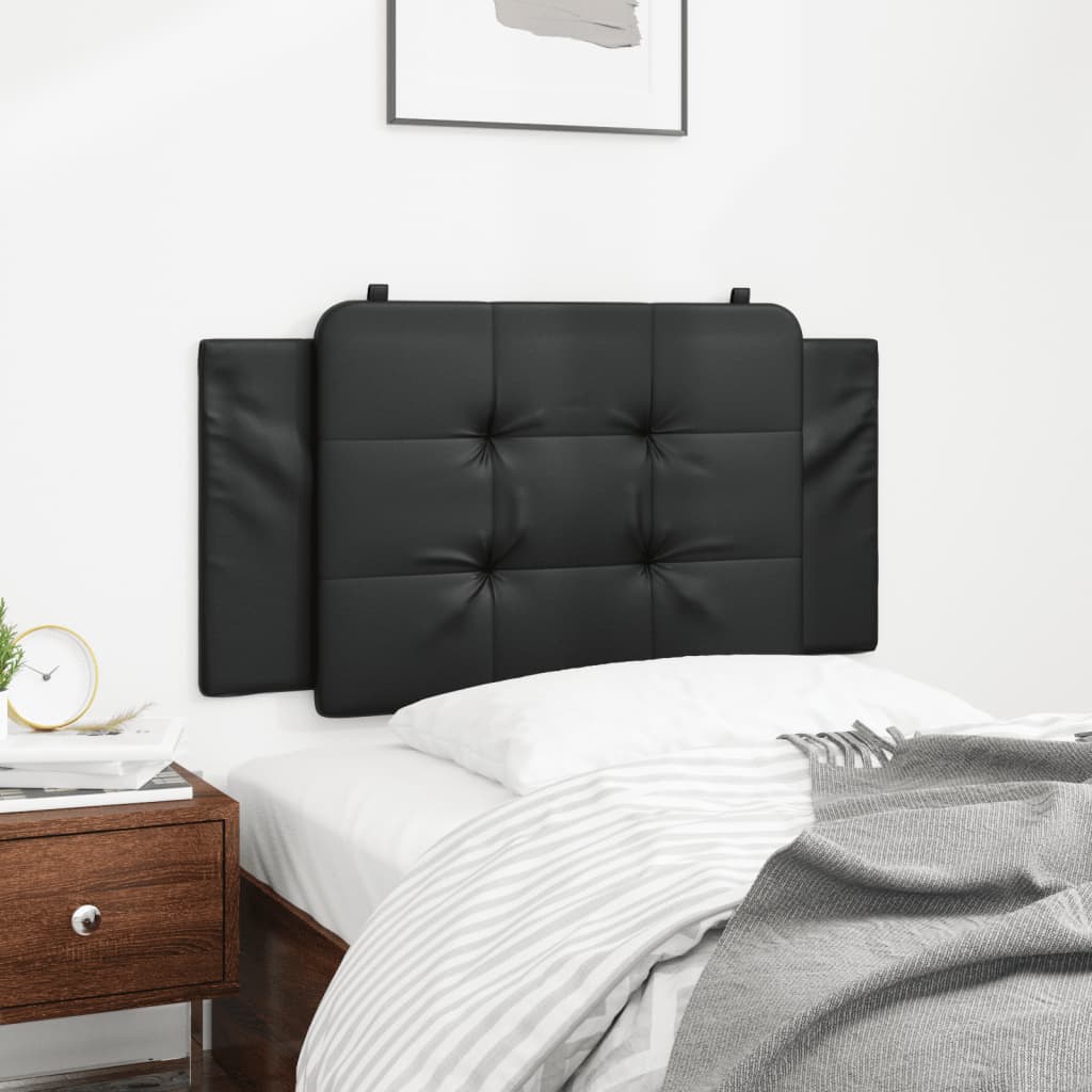 Headboard Cushion Black 107 cm King Single Faux Leather