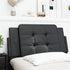 Headboard Cushion Black 107 cm King Single Faux Leather