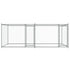 Dog Cage with Doors Grey 4x2x1.5 m Galvanised Steel