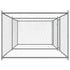 Dog Cage with Doors Grey 4x2x1.5 m Galvanised Steel