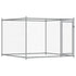 Dog Cage with Doors Grey 4x2x1.5 m Galvanised Steel