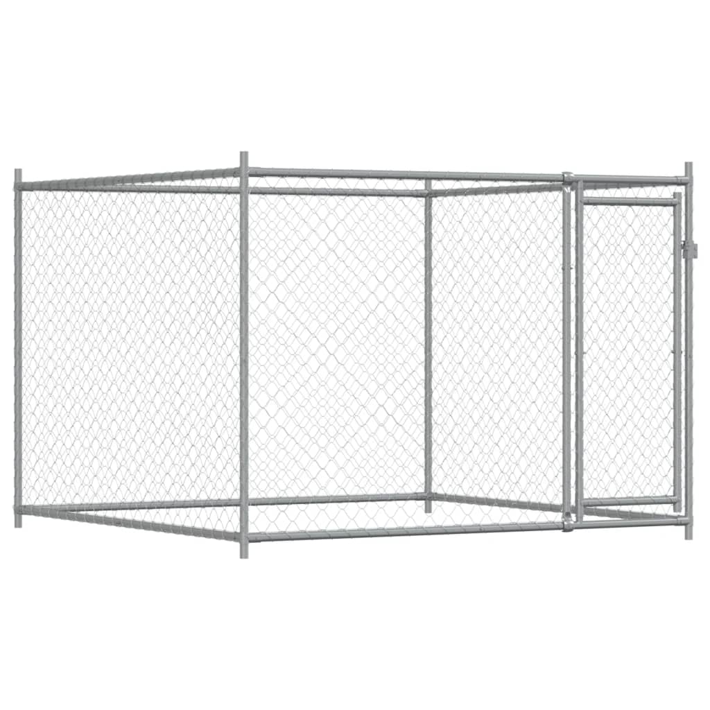 Dog Cage with Doors Grey 6x2x1.5 m Galvanised Steel