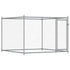 Dog Cage with Door Grey 6x2x1.5 m Galvanised Steel