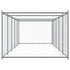 Dog Cage with Door Grey 10x2x1.5 m Galvanised Steel