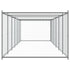 Dog Cage with Door Grey 12x2x1.5 m Galvanised Steel